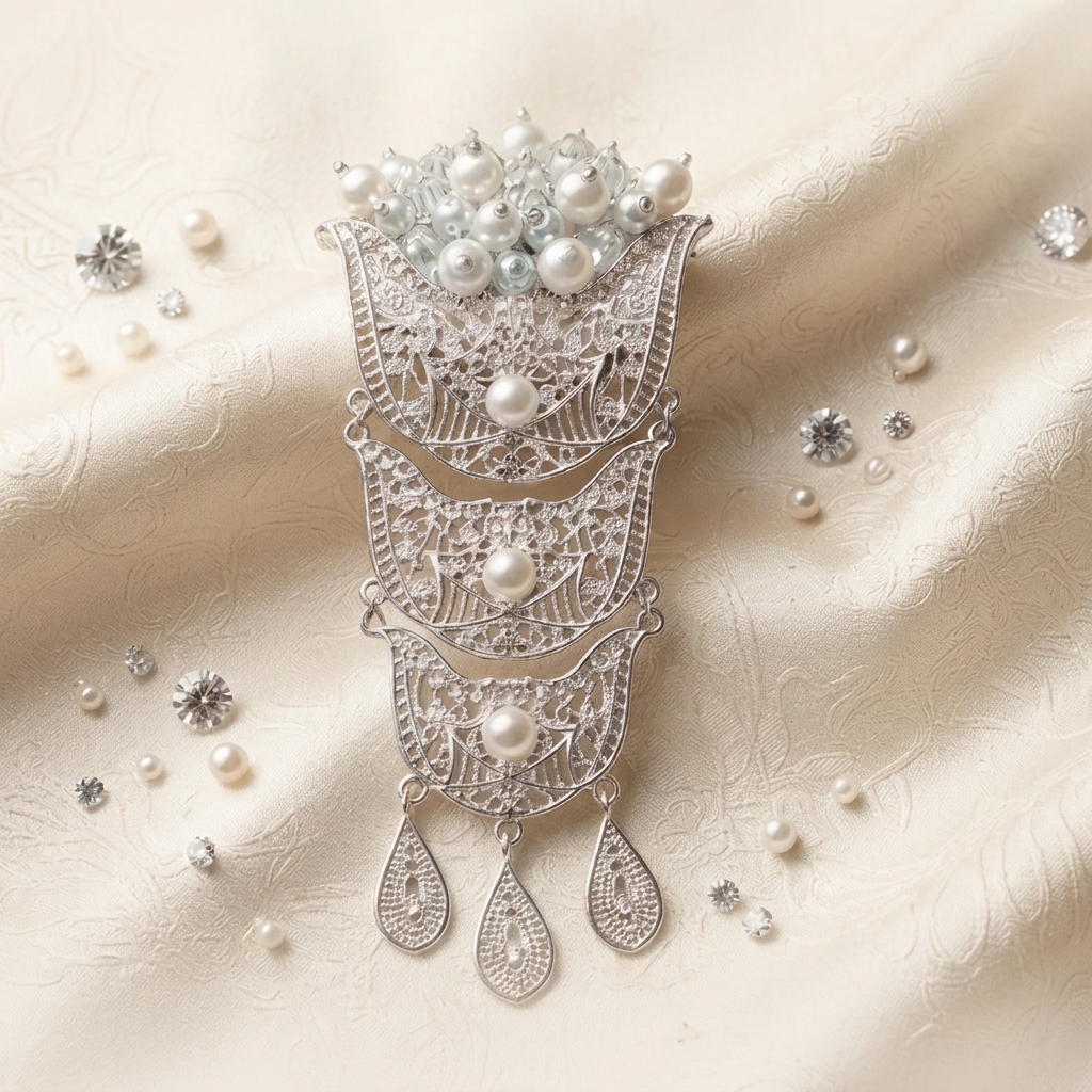 Kancana Ethnic Crystal Brooch