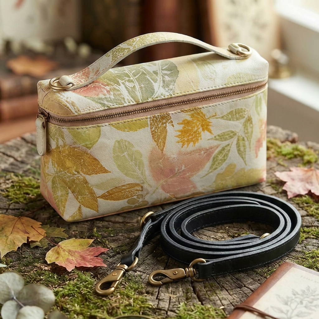 Sling bag kulit domba ecoprint