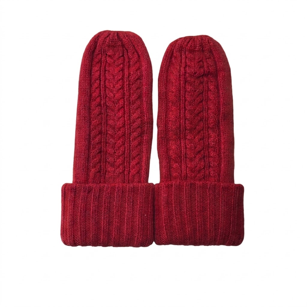 Cable Knit Mitten