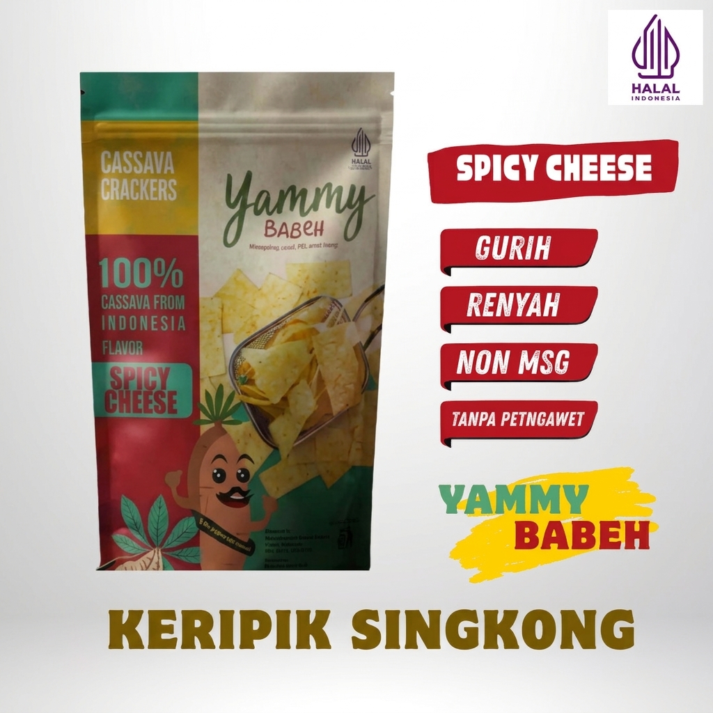 Keripik singkong spicy cheese