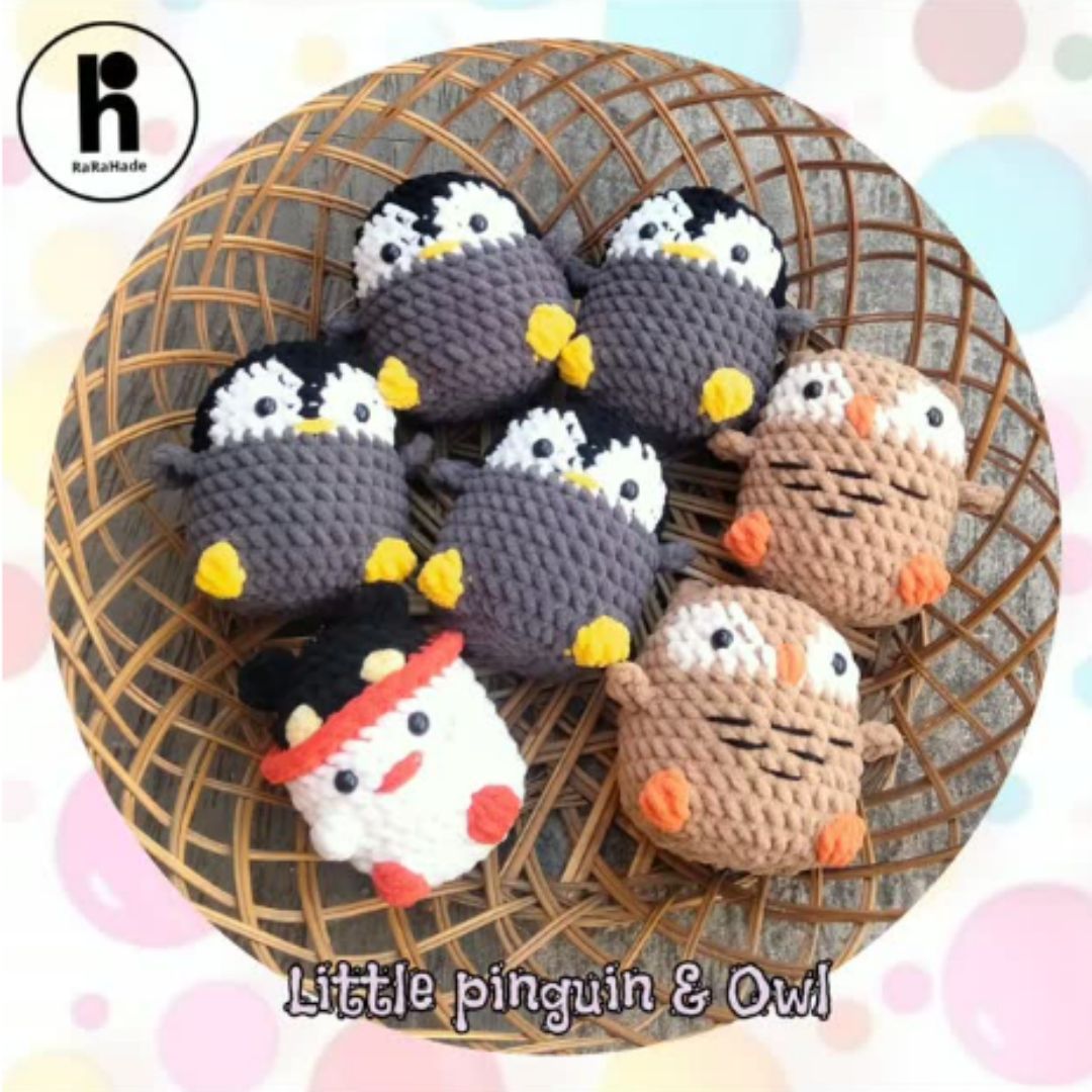 Little Pinguin & Owl Rajut